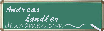 Andreas Landler Visitenkarte